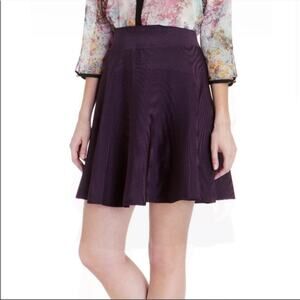 Ted Baker Skarlet purple skater fit and flare skirt sz 10